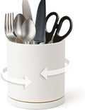 D'vine Dev 360° Rotating Utensil Holder – 5" Kitchen Utensil Crock by DvineDevPlanterPotsandStand