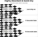 16" x 24" Checkered Dish Drying Mat - Image 6