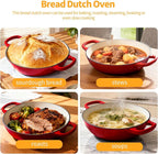 ONKO Dutch Oven For Sourdough Bread Baking, 6QT Enameled Cast Iron Dutch Oven - Image 7
