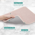 GeeRic Microfiber Dish Drying Mat Happy New Year, Super Absorbent Kitchen Dish - Image 3