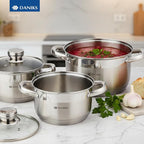 Daniks Standard 6-Piece Stainless Steel Cookware set - Image 9