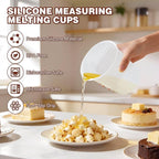 Silicone Measuring Cups Set 125ml + 250ml + 500ml - Image 5