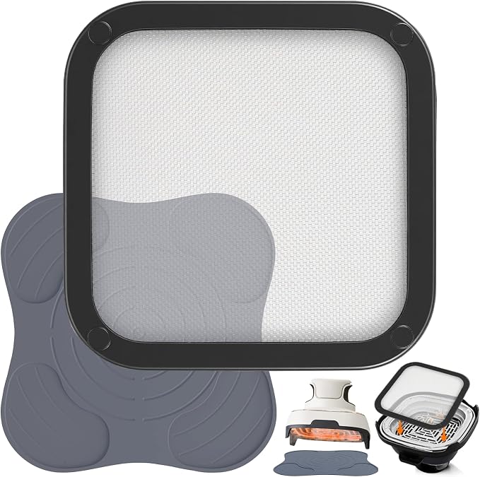2Pcs Silicone Heat Resistant Mat & Splatter Shield, Foldable Silicone Mat and by MVRPOWER