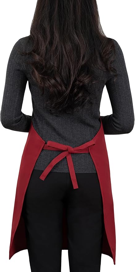 Apron for Men Women with Adjustable Straps and Large Pockets, Canvas Cotton - Image 5