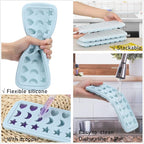 Moon Stars and Heart Ice Cube Tray Silicone Molds - Image 5