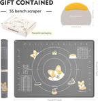 Ourokhome Silicone Baking Mat Sheet and Pastry Dough Cutter, 0.5 Inch Thick 28" - Image 2
