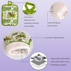 Oven Mitts and Potholders Dish Towles Set 100% Cotton - Image 3
