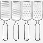 4 PCS Cheese Grater, Stainless Steel Cheese Shredder, Lemon Vegetable Slicer by Qivorimith