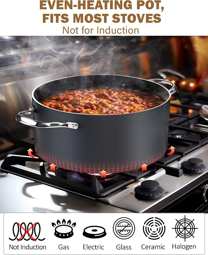 Cooks Standard Stock Pot Dutch Oven Casserole - Image 3