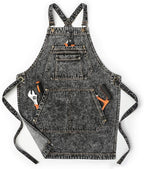 Jeanerlor - Cotton Denim Shop Black Tool Aprons - Jean Work Aprons by Jeanerlor
