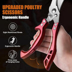 Dream Reach Poultry Shears, No Rust Spring Loaded, Gifts - Image 4