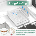 Dish Drying Rack, Dish Racks for Kitchen Counter, Metal Dish Drainer - Image 6