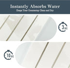 2pcs Stone Dish Drying Mat for Kitchen Counter, Quick-Dry Diatomaceous Earth - Image 4