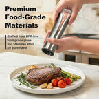 Aelga Salt Grinder Refillable - 4oz Manual Stainless Steel Salt Mill - Image 5
