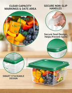 4 Pack 2QT Food Storage Containers - Image 7