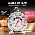 Oven Thermometer 150-600°F Pro Accurate Oven Temperature Gauge - Image 6