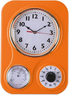 Lily's Home - 9.5 Inch x 12.5 Inch - Retro Kitchen Wall Clock, Vintage Wall by LilysHome