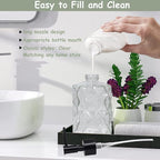 Crystal Clear Glass Soap Dispenser - Image 3