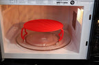 Microwave Multipurpose 4 in 1 Tray Stand Rack Splatter Guard Carry Tray - Image 6