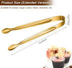 Gejoy 12 Pieces Mini Tongs Stainless Steel Small Sugar Serving Tongs - Image 4