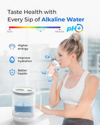 Waterdrop PT-72C-A Glass Alkaline Water Filter Pitcher, Eco-Friendly, Enhances - Image 3