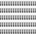 100 Pack Black Metal Bottle Opener Keychains, Tiny Beverage Opener Party Favor by Yugada