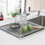 Seropy Roll Up Dish Drying Rack Over Sink Over The Sink Dish Drying Rack - Image 2