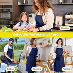 ROTANET Extra Large Apron for Men Adjustable Bib Aprons - Image 6