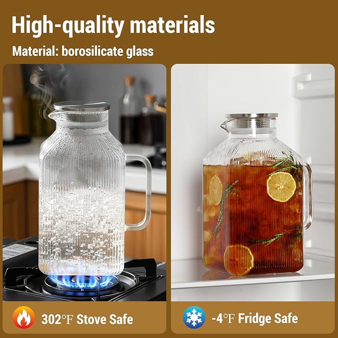 1 Gallon thickened Square Glass Pitcher - Image 6