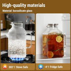 2 Pack 1 Gallon thickened Square Glass Pitcher - Image 6