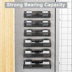 Aufworld Magnetic Spice Rack for Refrigerator, 6 Pack Magnetic Shelf, Fridge - Image 4
