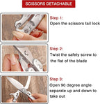 Poultry Shears Scissors Heavy Duty, Kitchen Shears, Separable easy to clean - Image 7