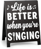 Life Is Better When You're Singing Music Desk Sign by Youremotionalvaluechoices