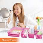 SpaceHacks 25 PCS Plastic Drawer Organizer Set, 4-Size Versatile Organizer - Image 5