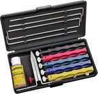 Lansky Deluxe Knife Sharpening System: 5-Stone Ceramic Knife Sharpener Kit by Lansky