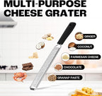 Zester Grater with Protective Cover – Fine Stainless Steel Lemon Zester cheese - Image 3