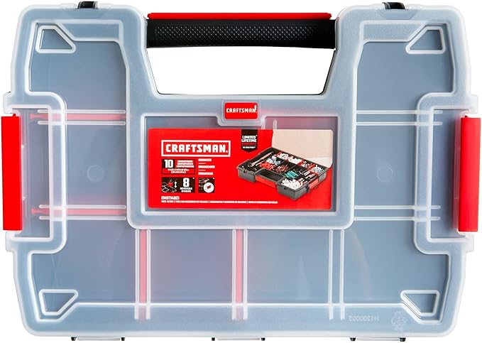 CRAFTSMAN Storage Organizer, Small Parts Organizer, Lid Includes Secure Latch - Image 2