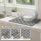 Dish Drying Mats for Kitchen Counter, Waterproof Coffee Mat for Countertop - Image 2