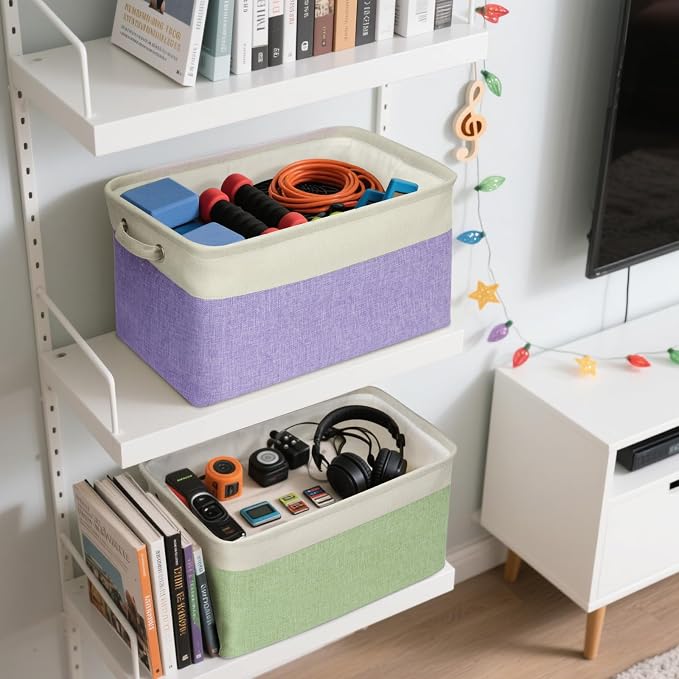BALEINE 2 Pack Fabric Closet Storage Bins - Image 3