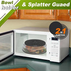 12" Microwave food Cover & Mat, Large Vented Collapsible Splatter Guard dish - Image 3