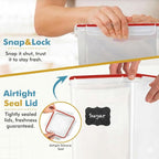 Shazo 2 PC Extra Large Bulk Food Storage Containers - Image 5