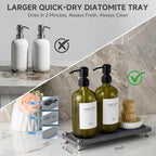 2 Pack Kitchen Soap Dispenser Set - 16oz Green Glass Dish and Hand Soap - Image 2
