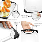 Plastic Cutting Board, 3 Pieces Dishwasher Safe Cutting Boards - Image 4
