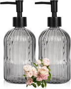 2 Pack 11oz Glass Soap Dispenser by Ulable