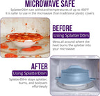 L.I.Q Silicone Splatter Guard – Fits 10 and 12 Inch Pots – Microwave Safe and - Image 8