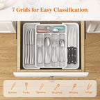 Lifewit Silverware Drawer Organizer, Expandable Utensil Tray - Image 3