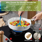 Onader Silicone Kitchen Utensils, Non Toxic Cooking Utensils Set - Image 4