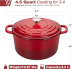 VORRINGARD Enameled Cast Iron Dutch Oven Pot - Image 2