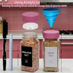 Pink Spice Jars with Labels - Image 5