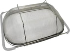 AJIODA Over The Sink Colander, 6 Quarts Stainless Steel Oval Colander - Image 4